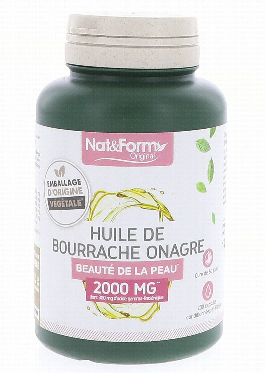 NAT & FORM Original - Huiles d'Onagre et Bourrache 2000 mg 200 capsules